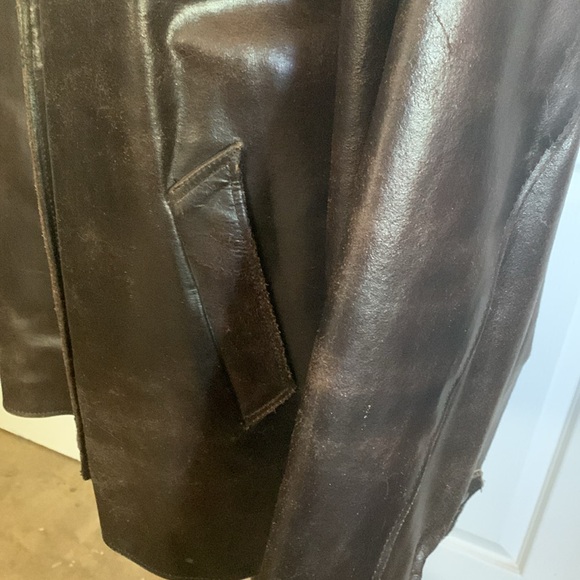 Thinsulate GENUINE LEATHER heavy jacket fully lined vintage 80’s - Picture 8 of 16